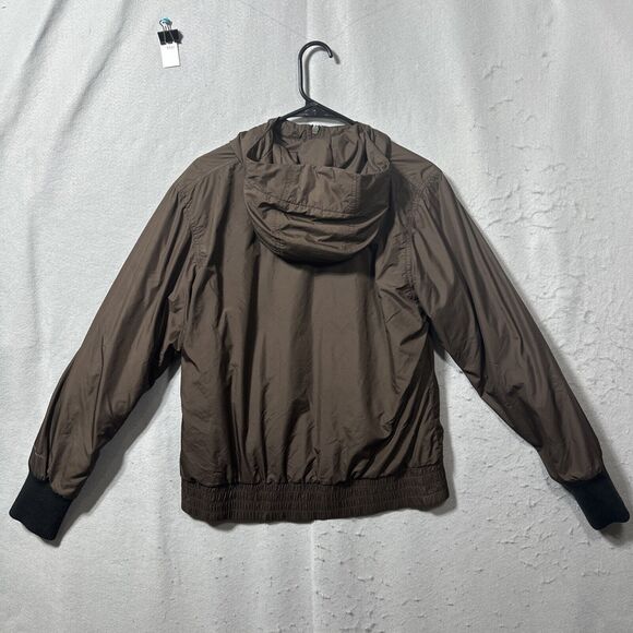 Columbia Brown Womens Windbreaker Hood Zip Up Size Large - Picture 2 of 8